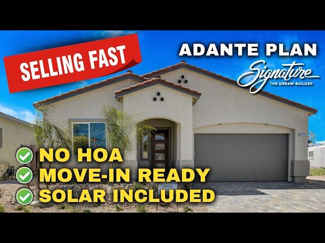 Brand New Single Story Homes For Sale, SW Las Vegas | Grand Fair Pointe | SOLAR Included The Adante