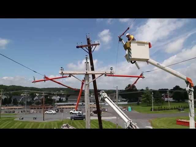 How we change out an electric utility pole