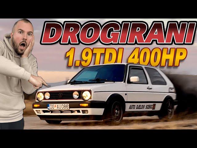 GOLF 2 TDI NA DROGAMA!! NAJBRZI DIZEL U CG(400HP DIZEL PROJEKAT)