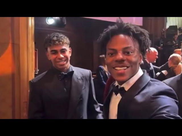 IShowSpeed Meets Lamine Yamal At Ballon d'Or Ceremony