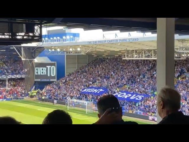 Stunning atmosphere inside Goodison Park before kick-off