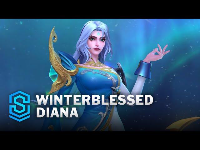 Winterblessed Diana Wild Rift Skin Spotlight