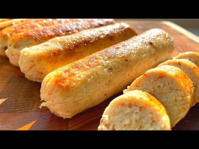 Chicken SAUSAGES from 2 INGREDIENTS! VERY TASTY JUICY. Cook at home. Recepti chabu.