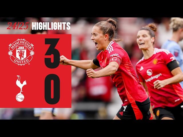 THREE WINS FROM THREE!  | Man Utd 3-0 Tottenham | WSL