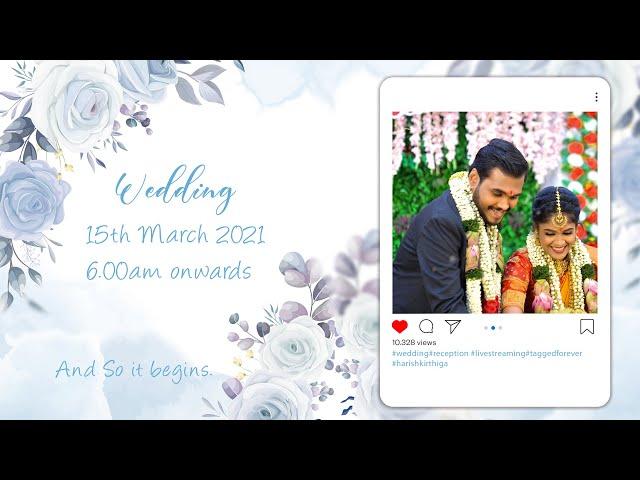 The BIG DAY - Save the Date - Harish & Kirthiga - 2K Media Lab - Tuticorin