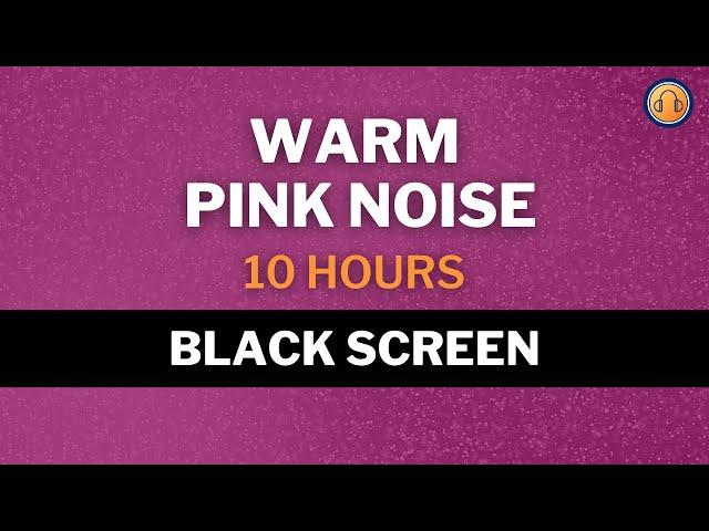 Warm Pink Noise with 432hz Boost • 10 hours • Black Screen