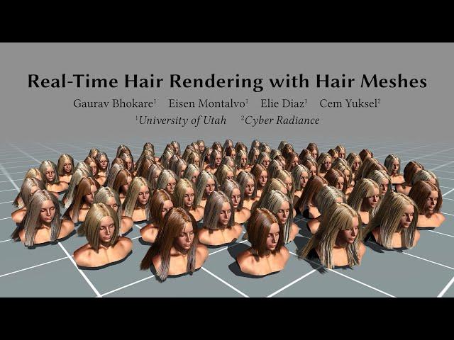 Real-Time Hair Rendering with Hair Meshes - SIGGRAPH 2024