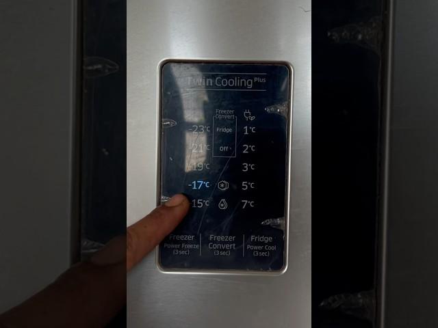 Samsung double door refrigerator display error -17 light blinking?