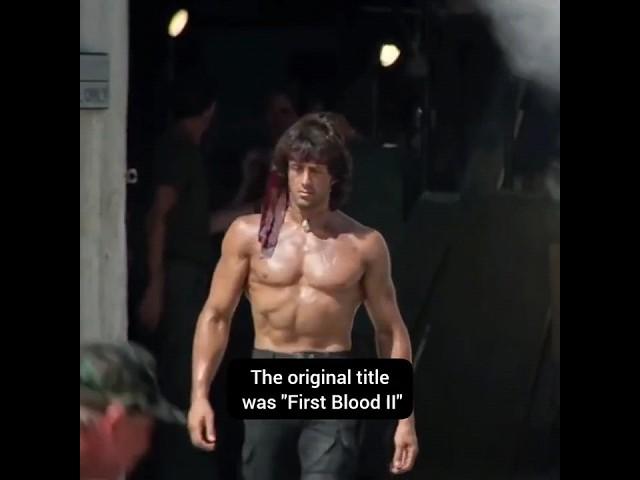 Did you know that for RAMBO: FIRST BLOOD PART II... - #shorts #short