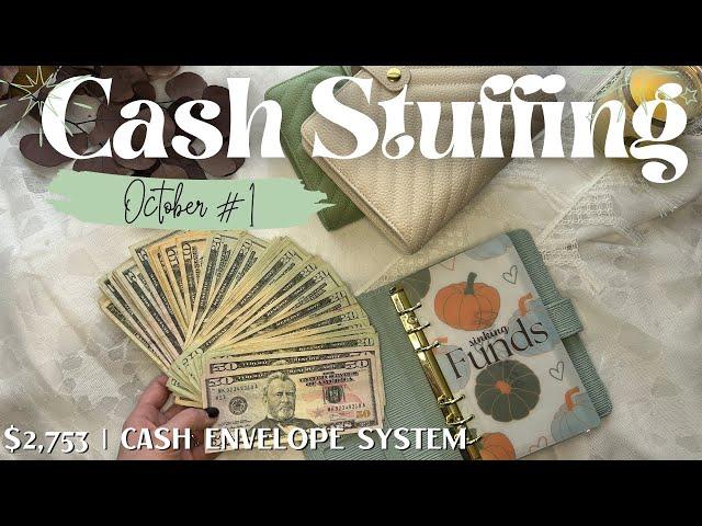 What's the Secret to CASH STUFFING? | Cash Envelope Stuffing $2,753 | Dave Ramsey Inspired