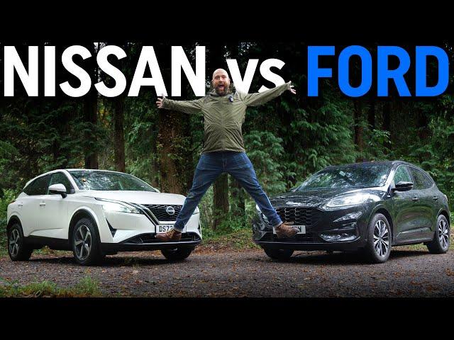 £20k family SUV battle: Ford Kuga vs Nissan Qashqai