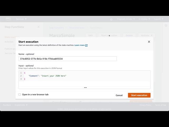 Build a marco polo step function