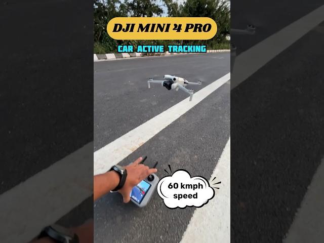 DJI MINI 4 PRO active tracking car at 60Kmph #djimini4pro #dji #dji #drone