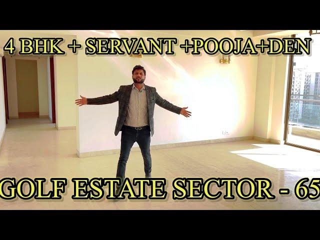 M3M Golf Estate | 4 BHK + Servant + Pooja + Den Flat Tour in Sector 65 | Golf Course Ext. Gurgaon |