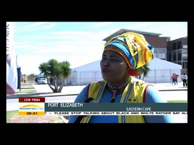 Pemmy Majodina on Reconciliation Day celebration in the E Cape