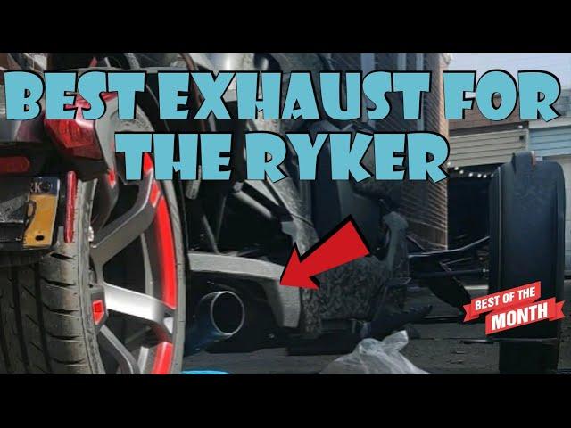 Can-Am Ryker custom exhaust. Install and test the RLS exhaust