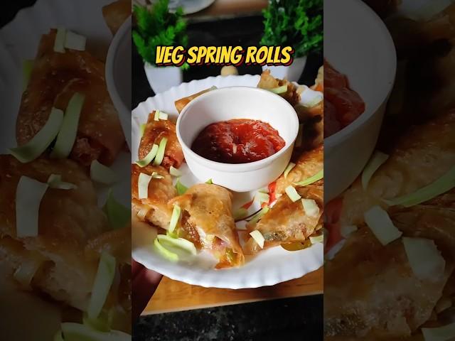 Let's make *Veg Spring rolls* ||Subscribe yumintum37|| #ytshortsindia #springroll #food #trending