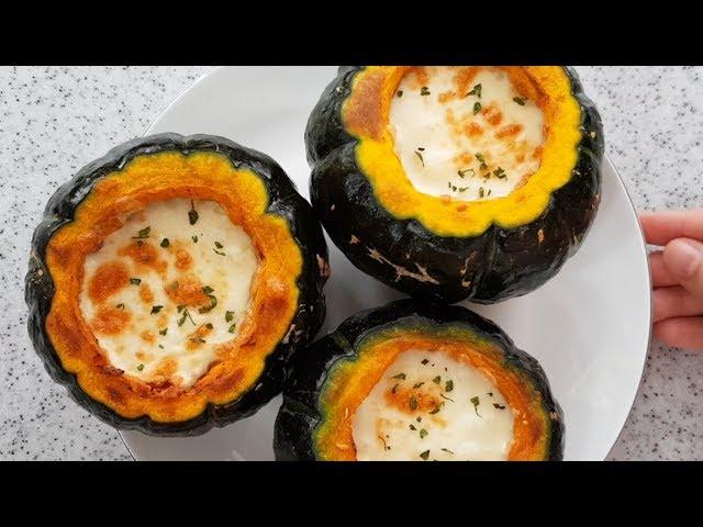 미니단호박요리 / 단호박 맛있게 먹는방법/ 미니단호박 에그슬럿 /Sweet pumpkin eggslot