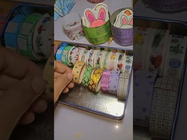 organizing all my washi tapes #art #wonderfulcreation #trending #shortvideo #ytshort #wshitape