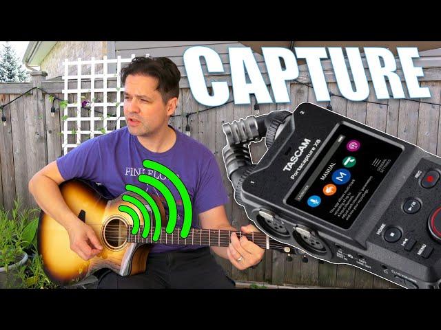RECORD YOURSELF ANYWHERE - TASCAM PORTACAPTURE X6 MULTITRACK FIELD RECORDER