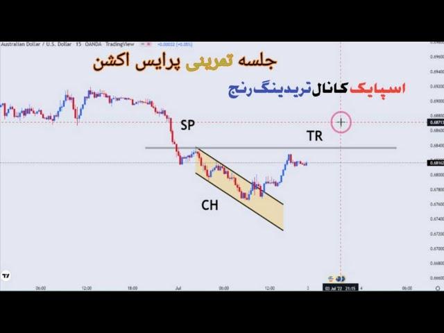 جلسه تمرینی پرایس اکشن|اسپایک کانال تریدینگ رنج