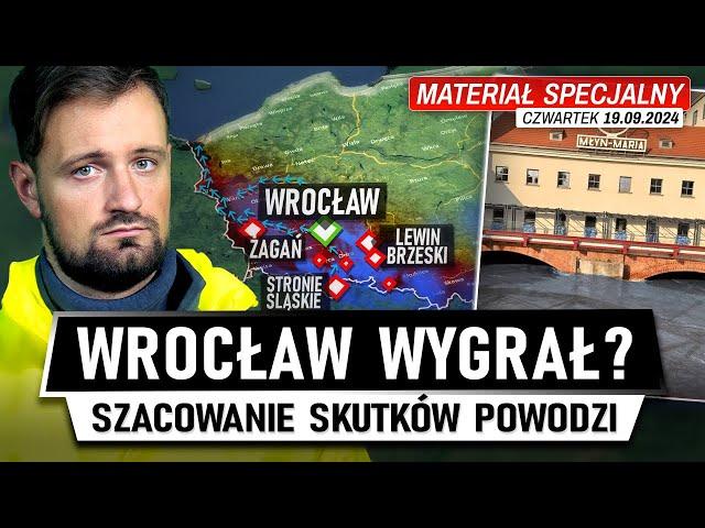 Wrocław się OBRONIŁ? - WIELKA WODA przechodzi przez MIASTO (19.09.2024)