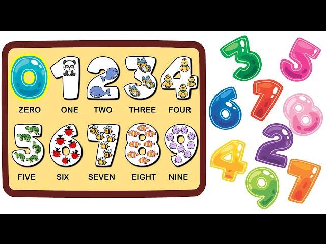 Numbers 0 through 9 puzzles | Animal counting | 0 到9 簡易拼圖 | 動物數一數