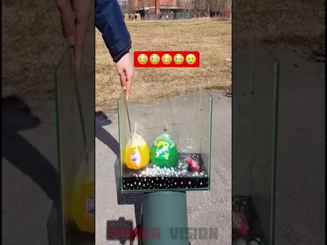 Coca cola, Fanta and Mentos in Balloons #Share