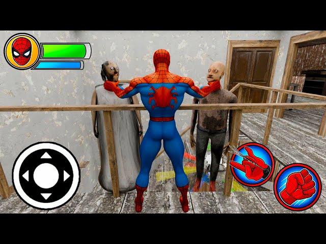 Playing as SpiderMan and Catch Granny & Grandpa