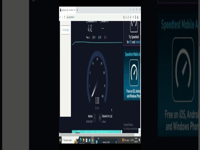 check internet speed in window 10