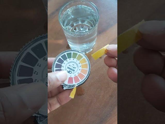 how to check pH of water by pH paper #shorts