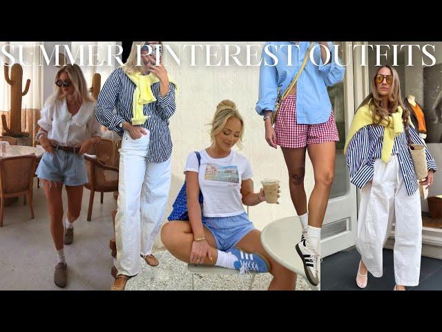 RECREATING SUMMER PINTEREST OUTFITS 2024 | Casual Outfit Ideas