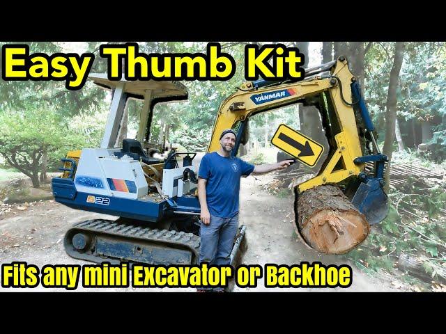 DIY Manual thumb kit for any smaller backhoe or excavator