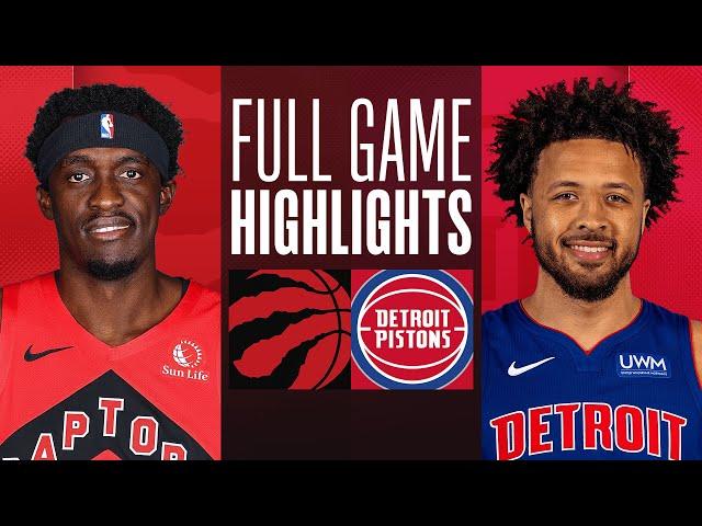 RAPTORS at PISTONS | FULL GAME HIGHLIGHTS | December 30, 2023