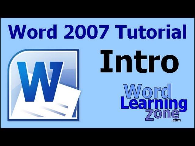 Microsoft Word 2007 Tutorial - part 00 of 13 - Introduction