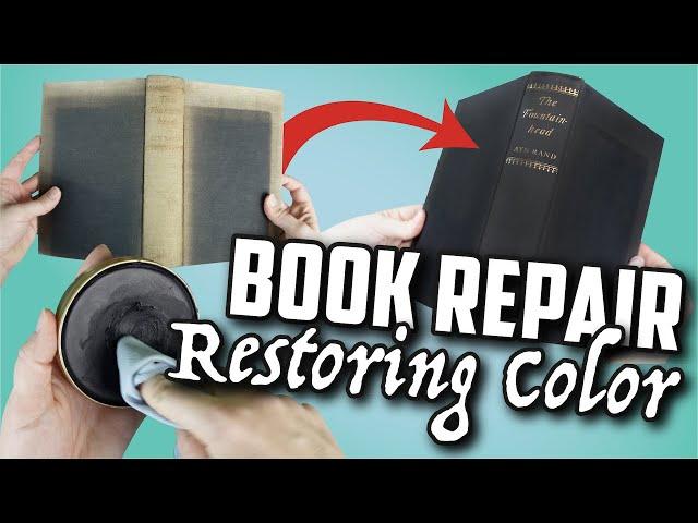 How to Restore Color to Clothbound Books | Book Repair and Care 101