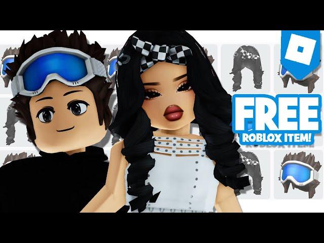 GET 2 *FREE* LONG BLACK HAIR & GOGGLES HAIR NOW!!!   ROBLOX FREE UGC