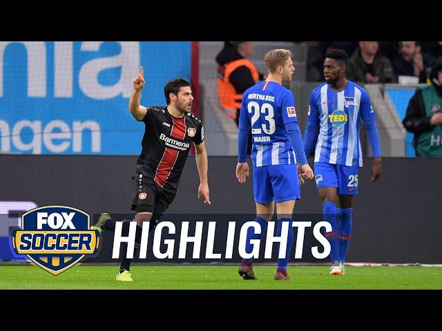 Bayer Leverkusen vs. Hertha BSC Berlin | 2018-19 Bundesliga Highlights