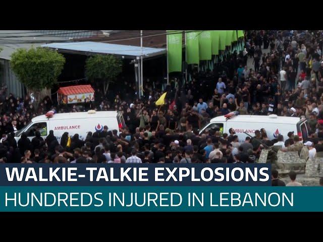 Walkie-talkies explode in Lebanon killing at least 14 and injuring hundreds in new attack | ITV News