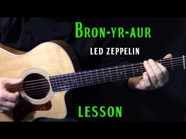 how to play "Bron-Yr-Aur" on acoustic guitar by Led Zeppelin | LESSON | guitar lesson tutorial