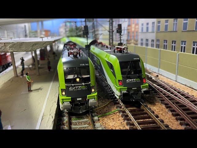 Modelleisenbahn H0 - Führerstandsmitfahrt auf Börni`s Modellbahn!!