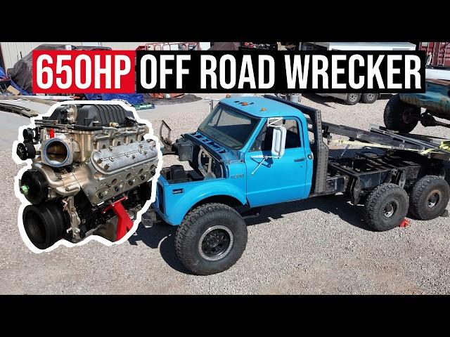 I built a SUPERCHARGED STROKER engine for a 6x6 wrecker