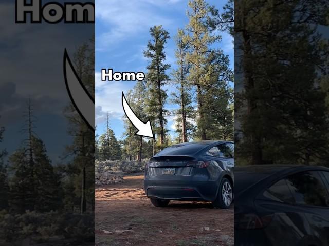 Living in a Tesla Model Y #tesla #carcamping #livinginacar