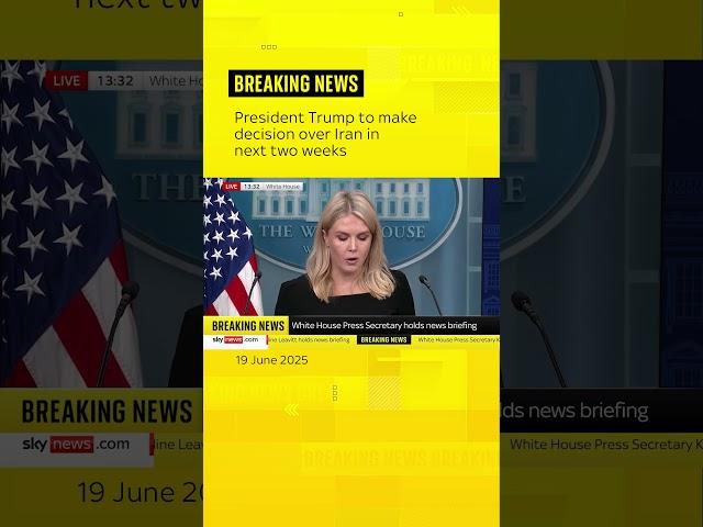 Trump reveals timeline on Iran attack decision