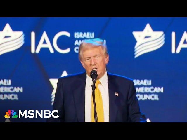 'He does this over and over again': MJ panel reacts to Trump's Jewish voters remark