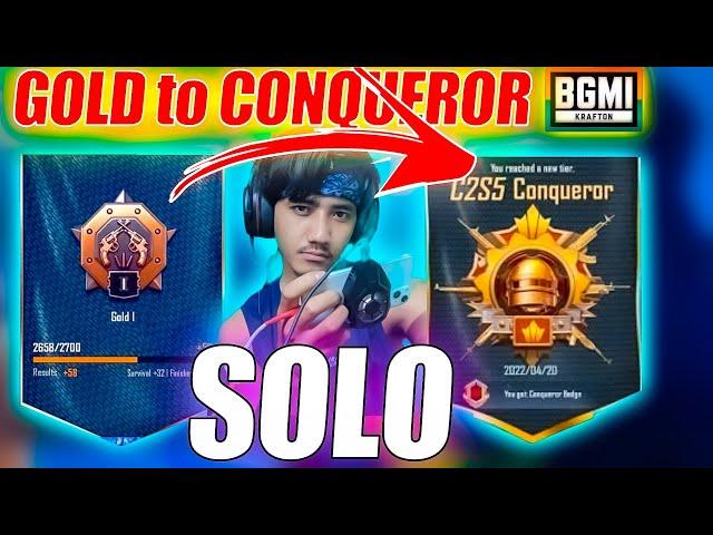 BGMI - Gold to Conqueror |in 10 Days (Late Rank Push)