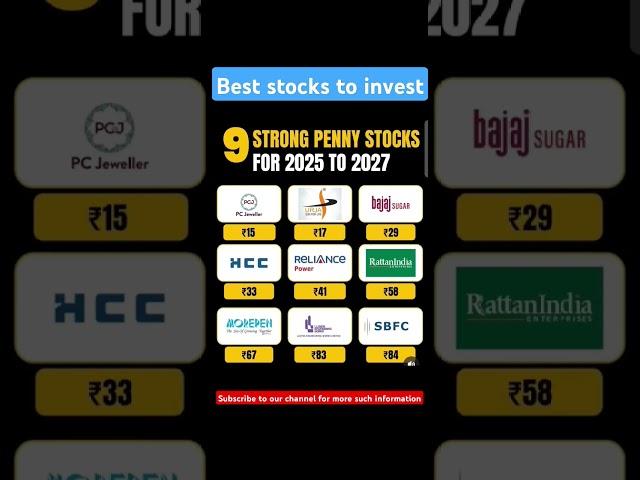 Penny stocks to invest for best returns #shorts #beststocks #pennystocks #portfolio #stockmarket