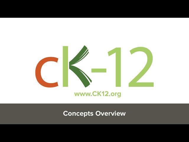 CK-12 Concepts Overview