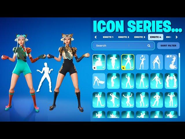 ALL FORTNITE ICON SERIES DANCES & EMOTES