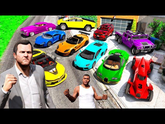 Collecting MICHAEL'S SECRET CARS in GTA 5!